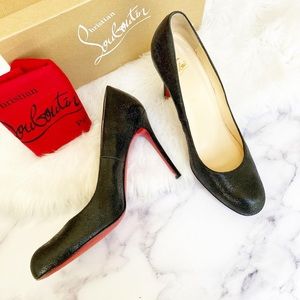 Christian Louboutin Crackle Leather Simple pump